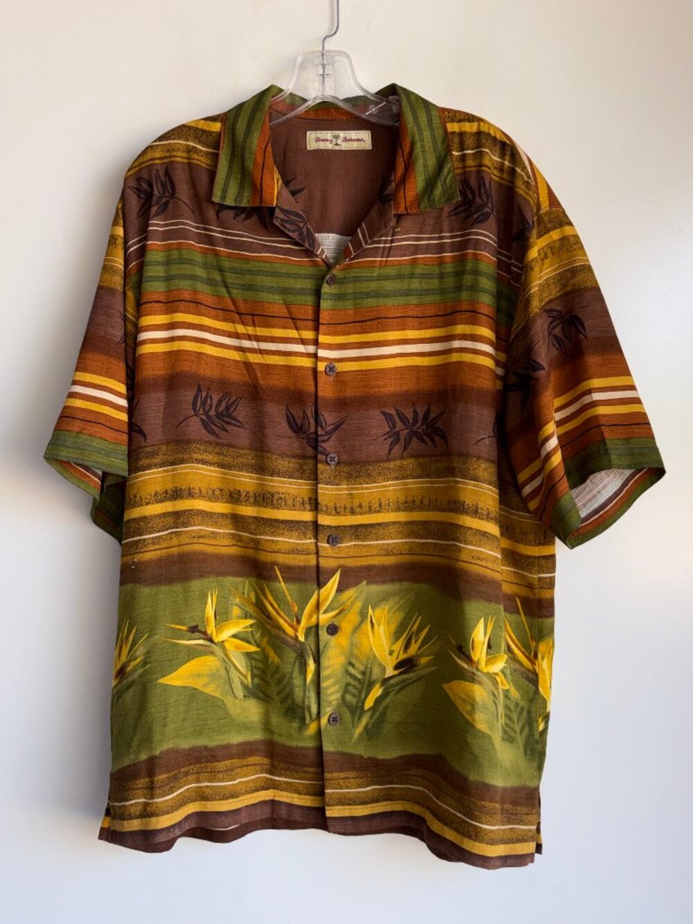 Tommy Bahama Hawaiian Silk Shirt Men's Medium